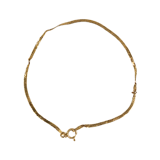 14K Gold Herringbone Bracelet