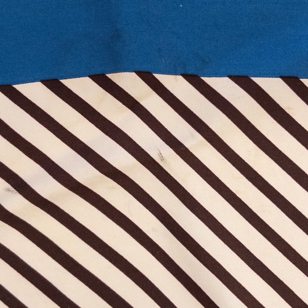 YSL Striped Silk Scarf