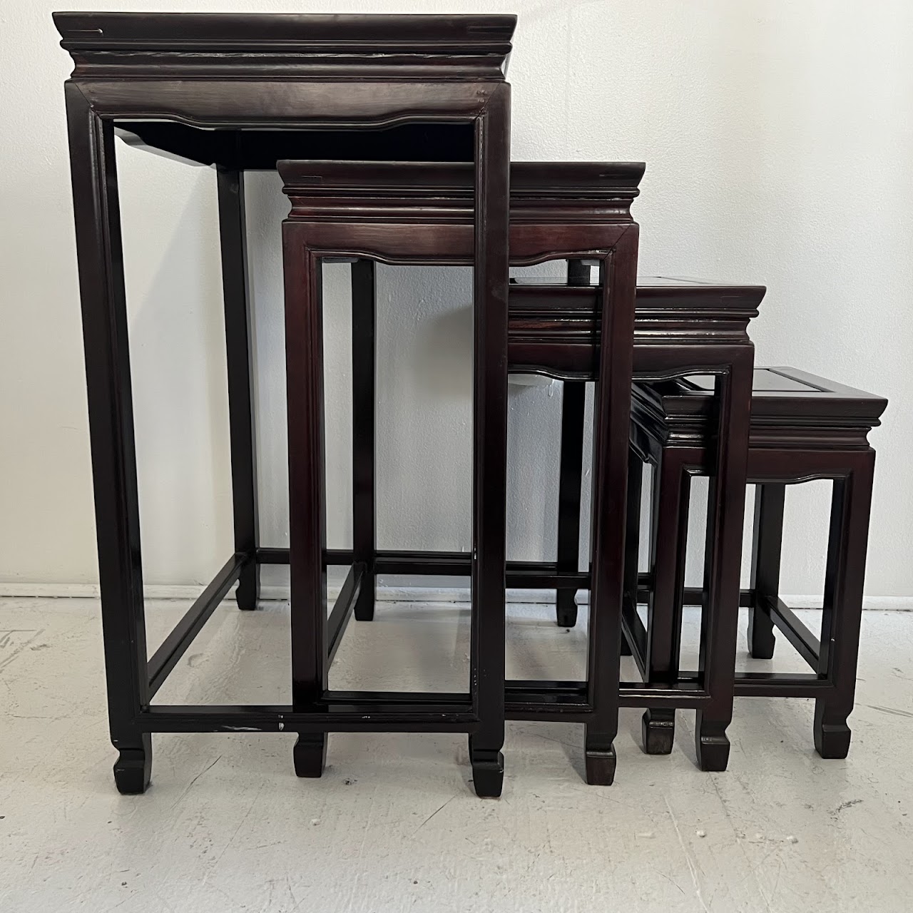 Rosewood Nesting Table Set