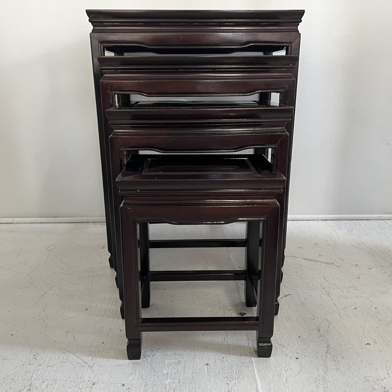 Rosewood Nesting Table Set