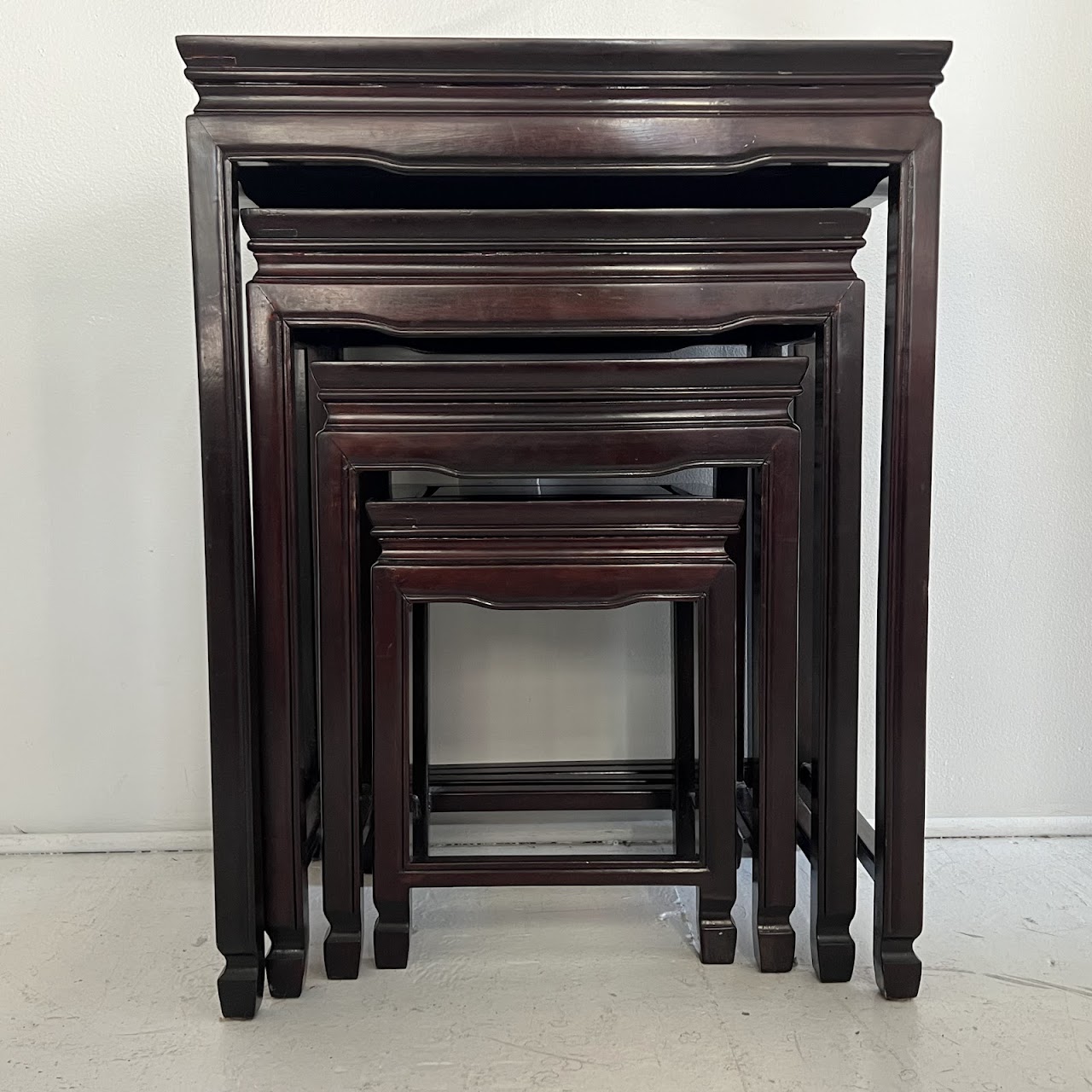 Rosewood Nesting Table Set