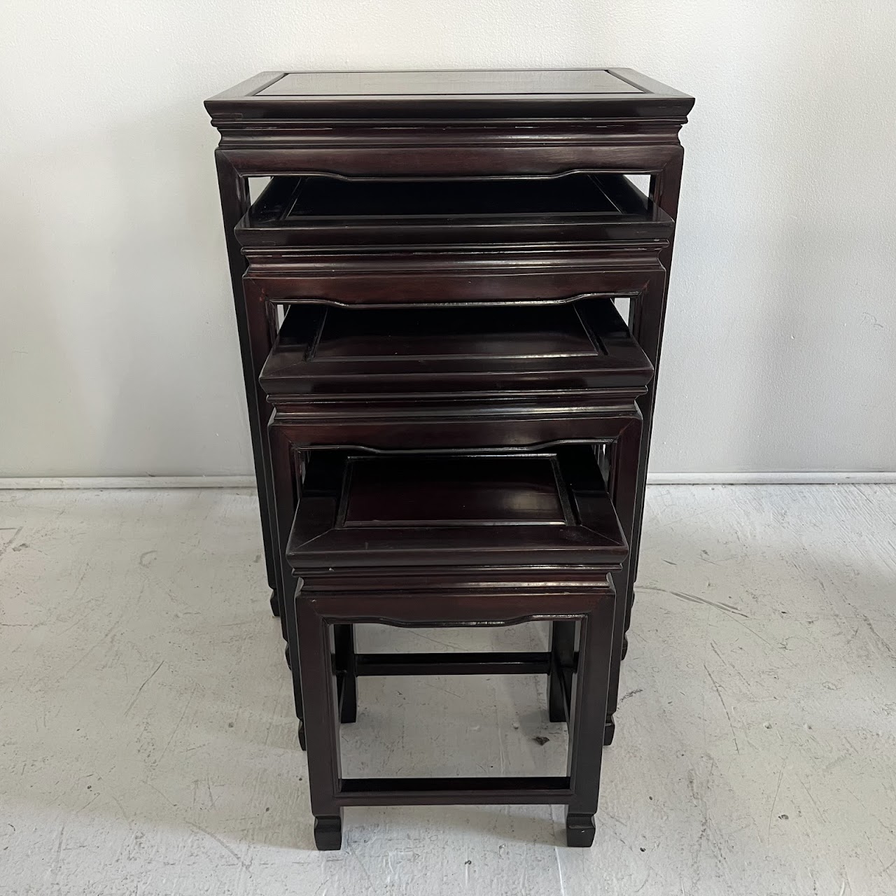 Rosewood Nesting Table Set