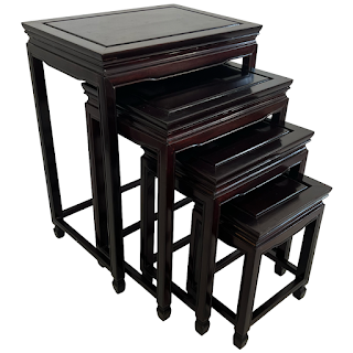 Rosewood Nesting Table Set