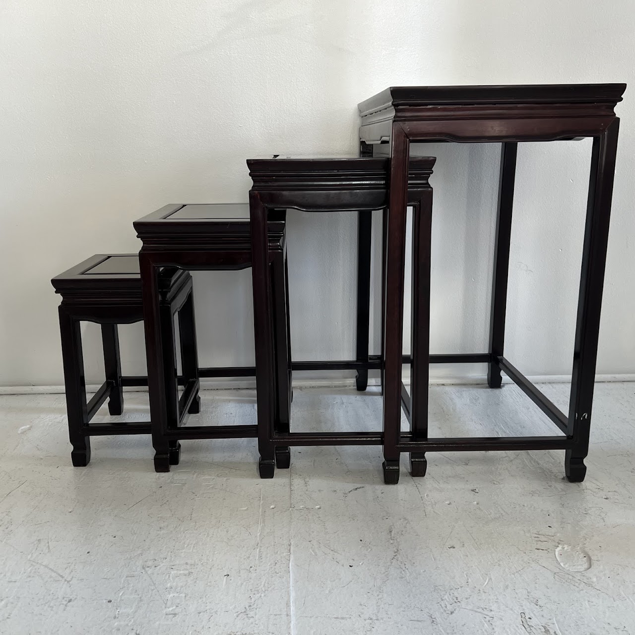 Rosewood Nesting Table Set