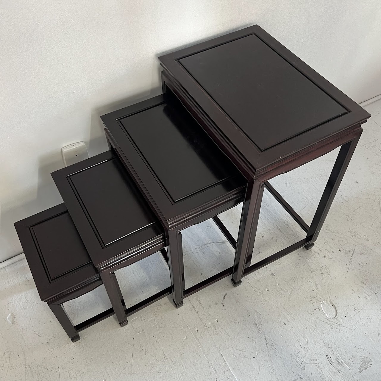 Rosewood Nesting Table Set