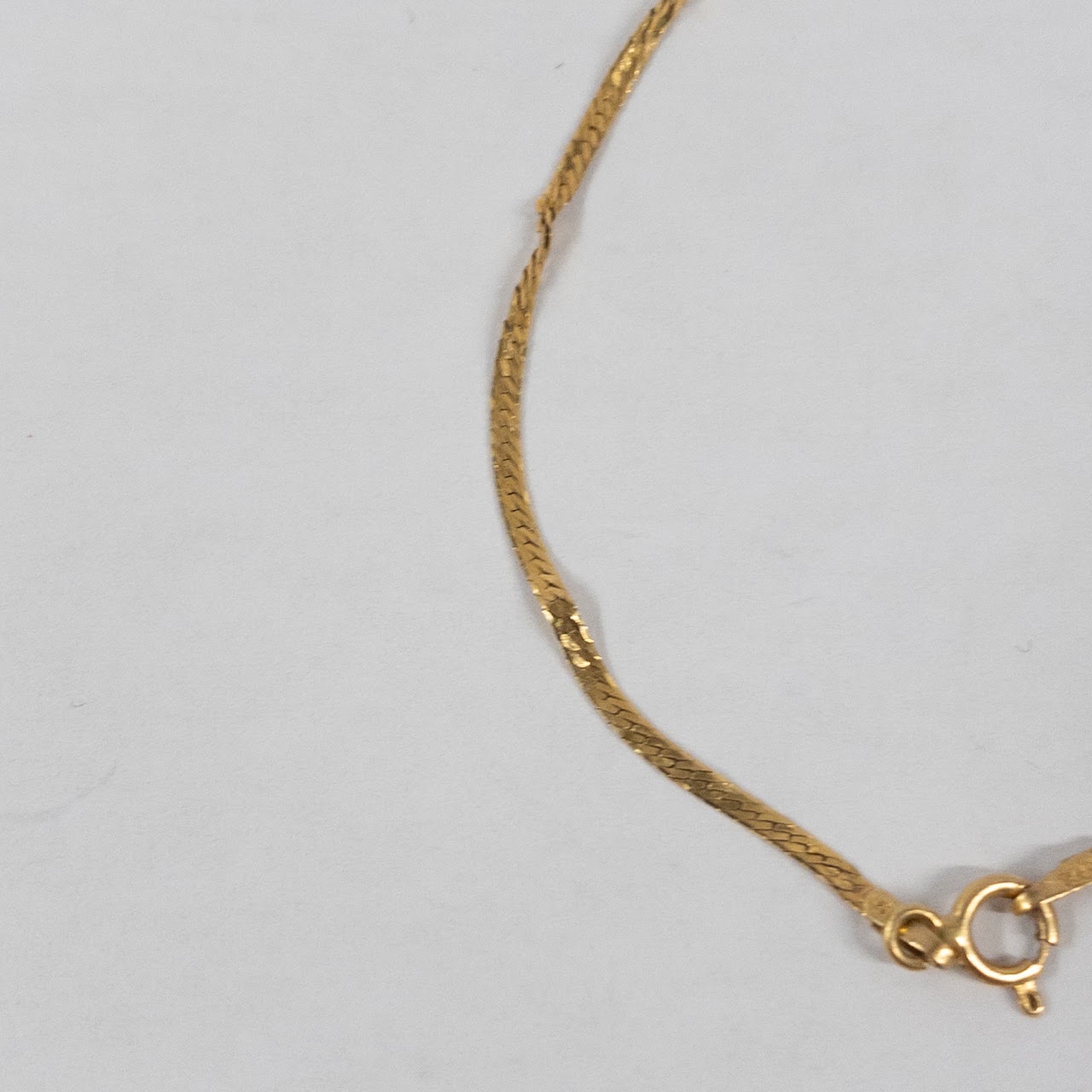 14K Gold Herringbone Bracelet