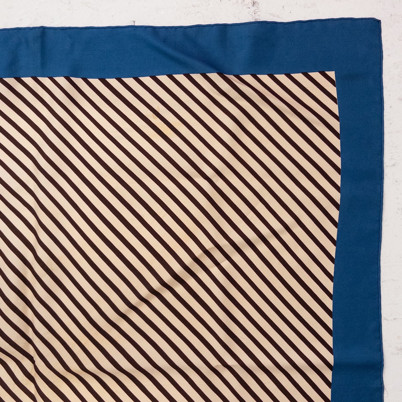 YSL Striped Silk Scarf