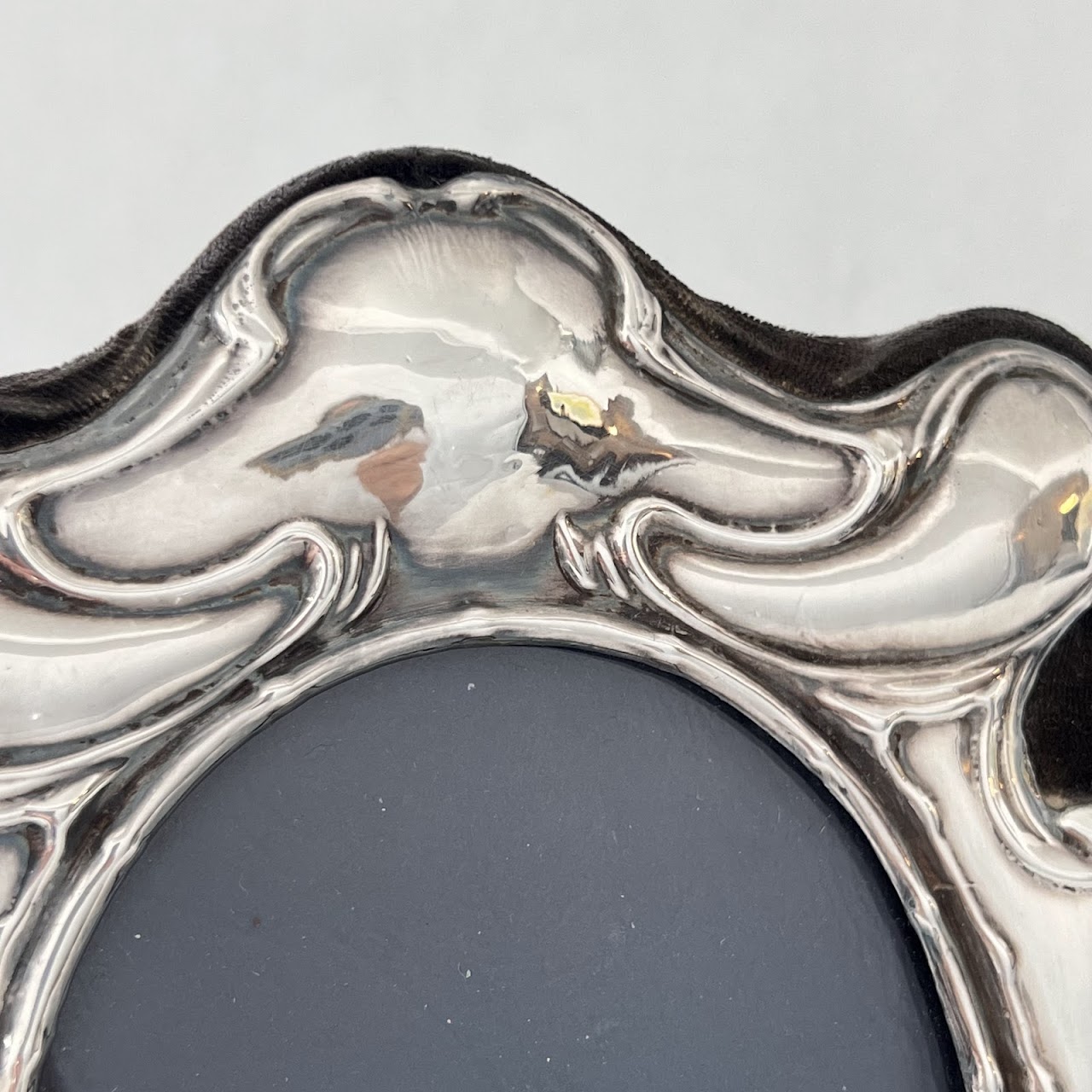 English Sterling Silver Art Nouveau Style Picture Frame