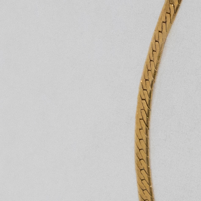 14K Gold Herringbone Bracelet