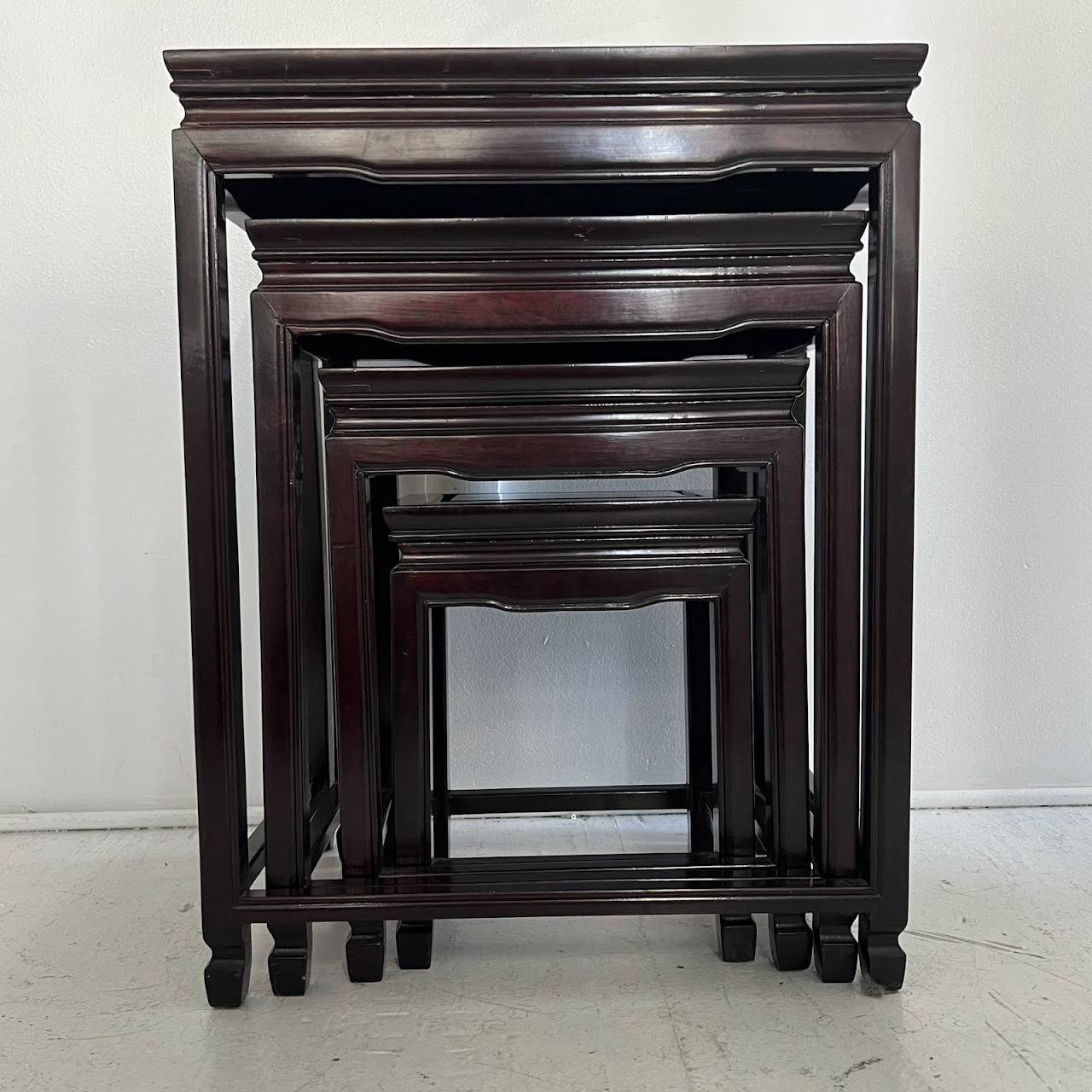 Rosewood Nesting Table Set