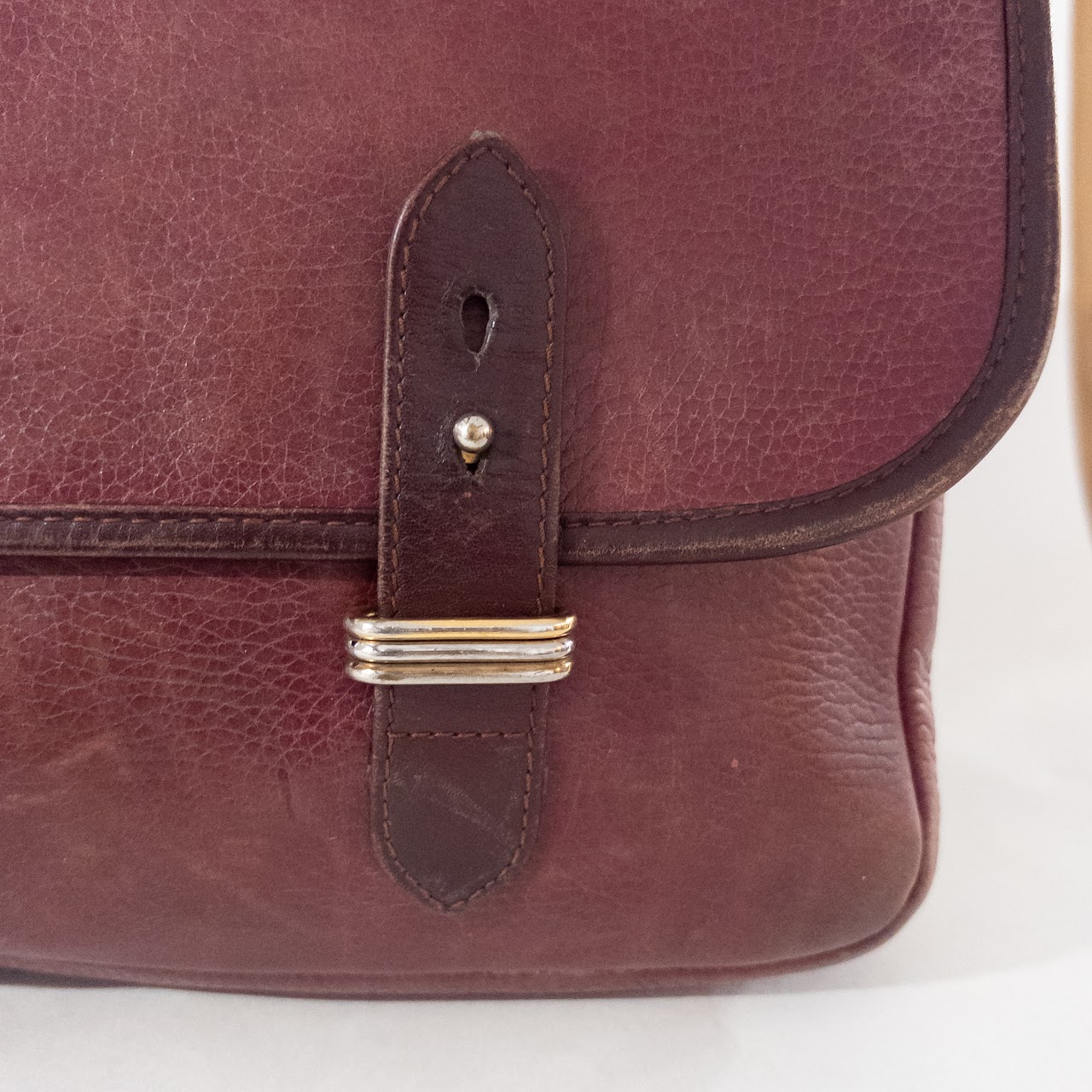 Cartier Vintage Leather Messenger Bag