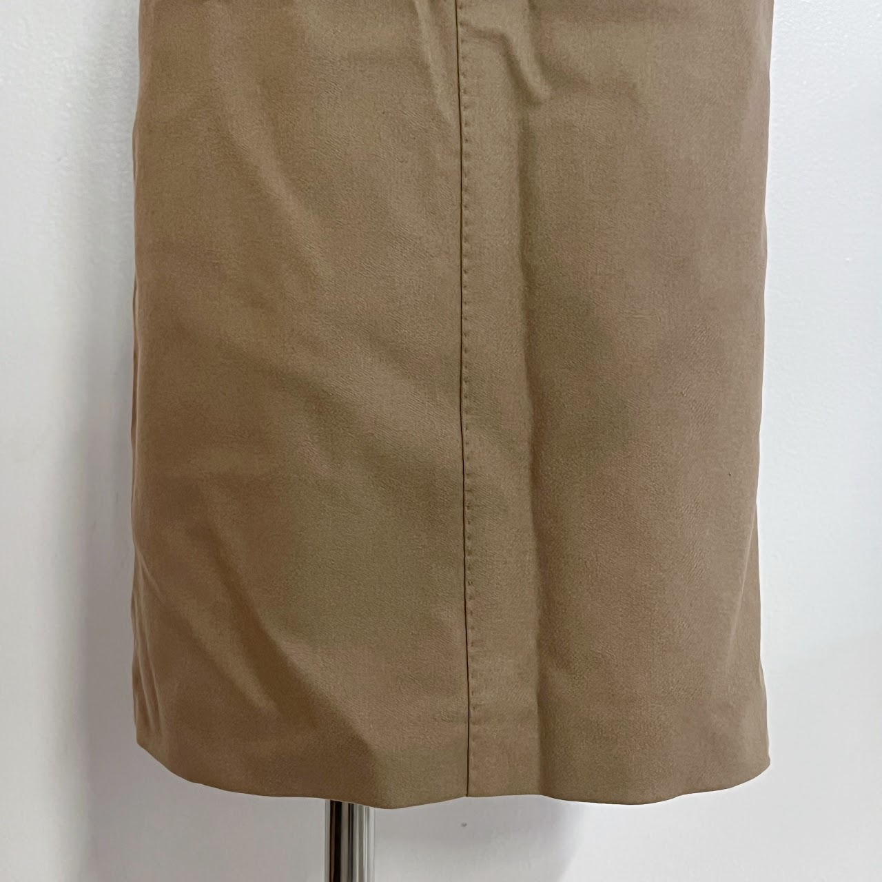 Gucci Wool and Cashmere Camel Brown Pencil Skirt