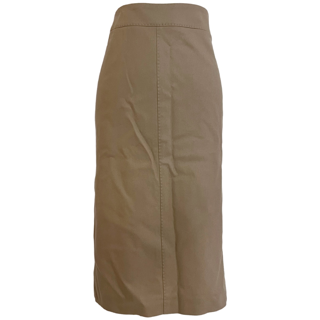 Gucci Wool and Cashmere Camel Brown Pencil Skirt