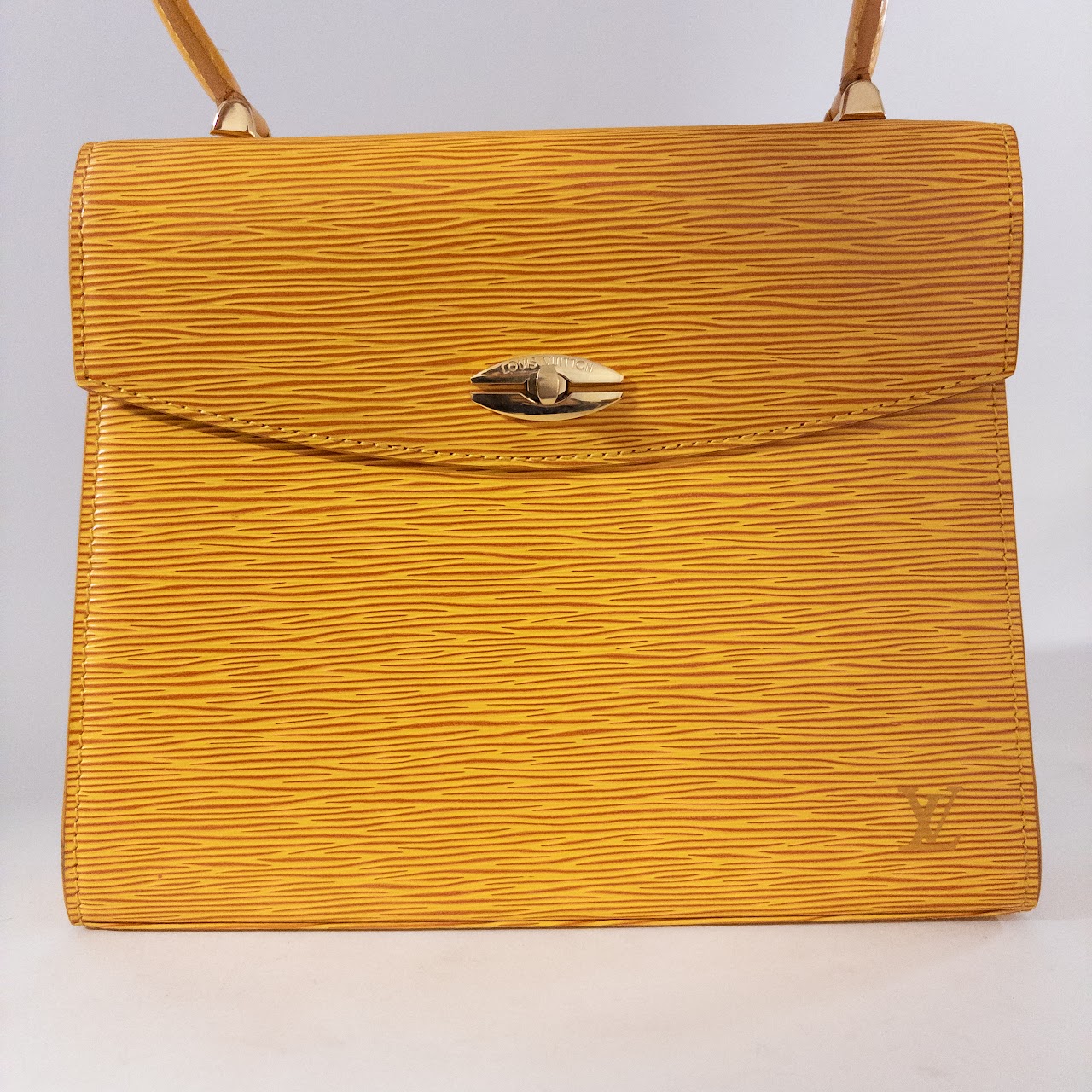 Louis Vuitton Vintage Yellow Epi Leather Malesherbes Handbag