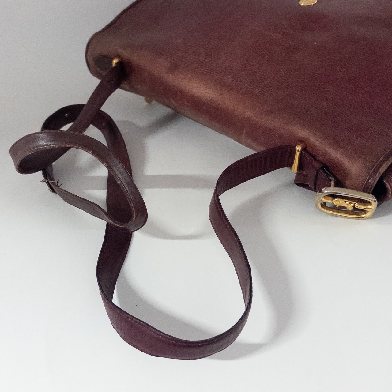 Cartier Vintage Leather Messenger Bag