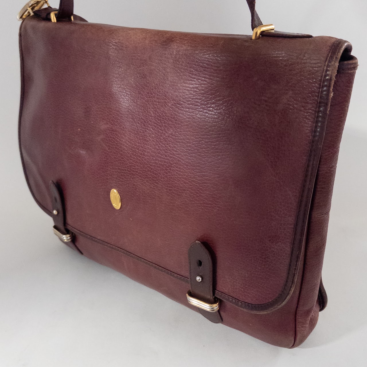 Cartier Vintage Leather Messenger Bag