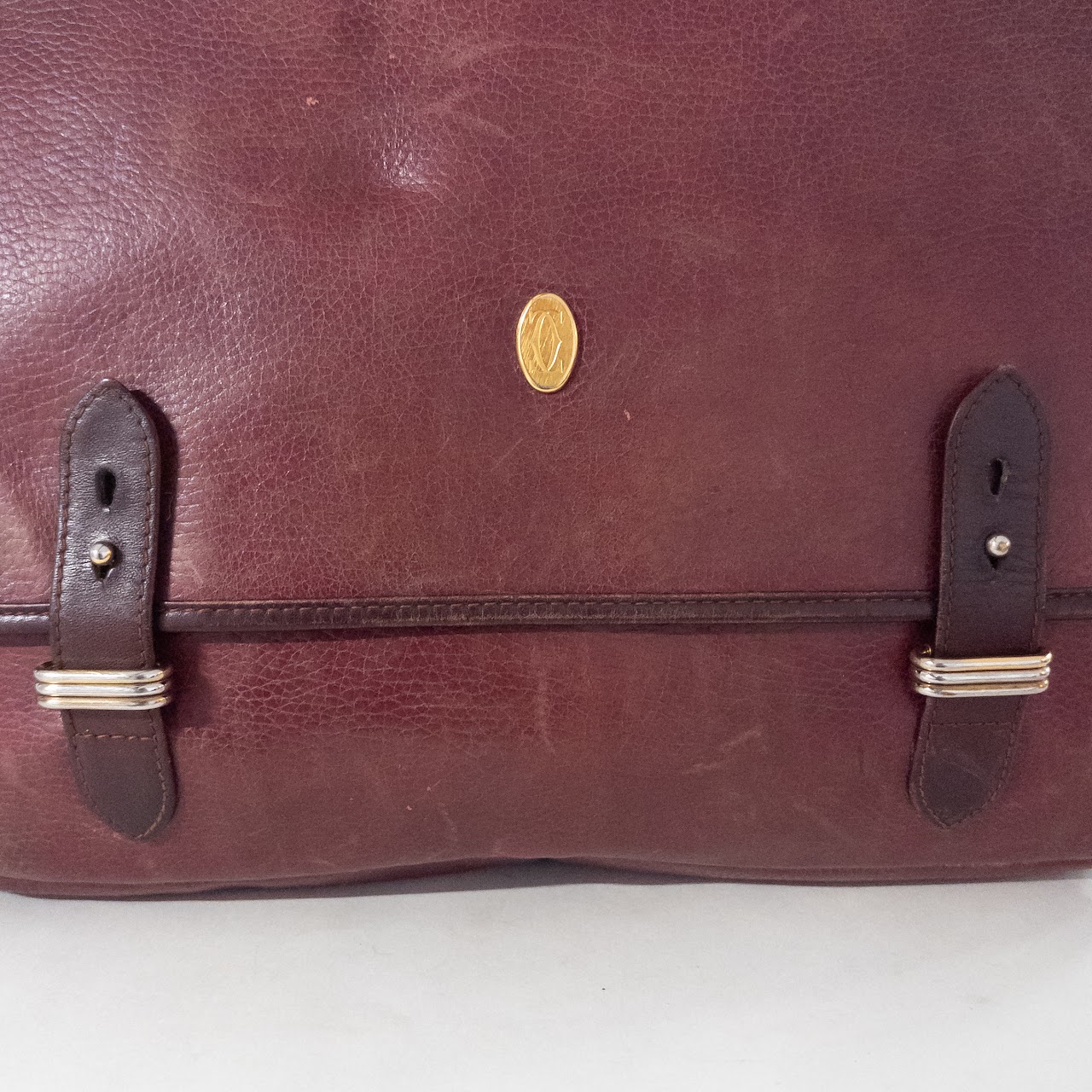 Cartier Vintage Leather Messenger Bag