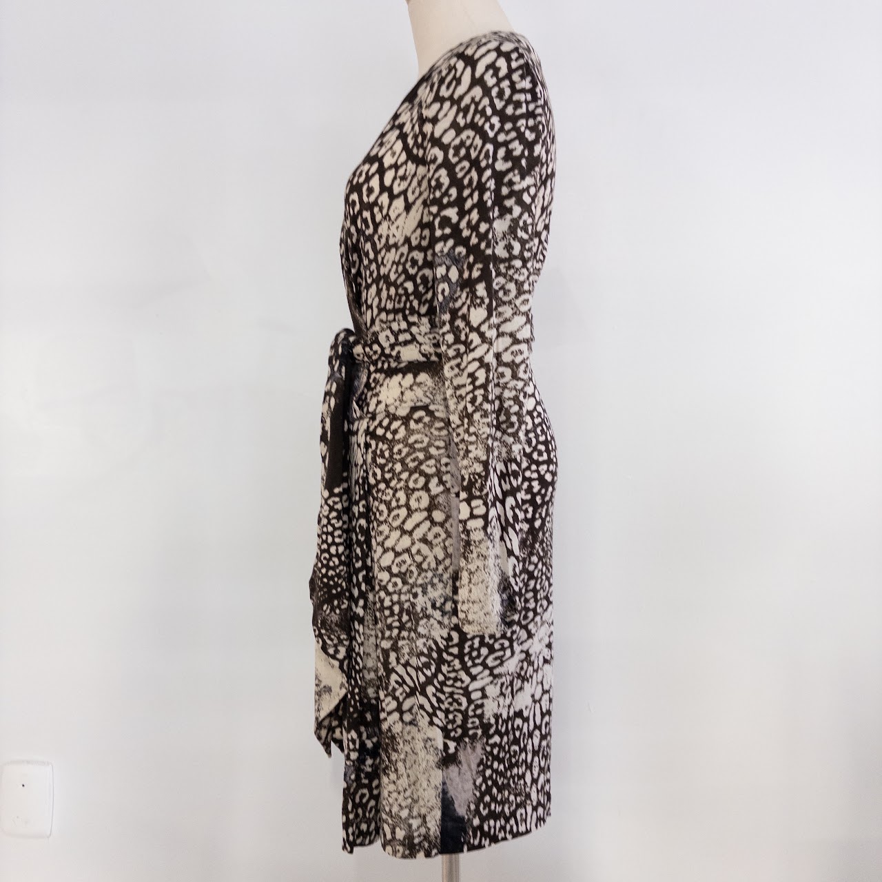 Emilio Pucci Animal Print Belted Wrap Style Dress