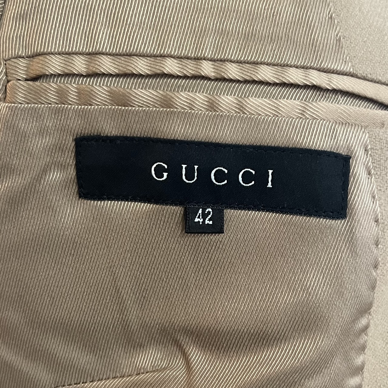 Gucci Wool and Cashmere Camel Brown Jacket