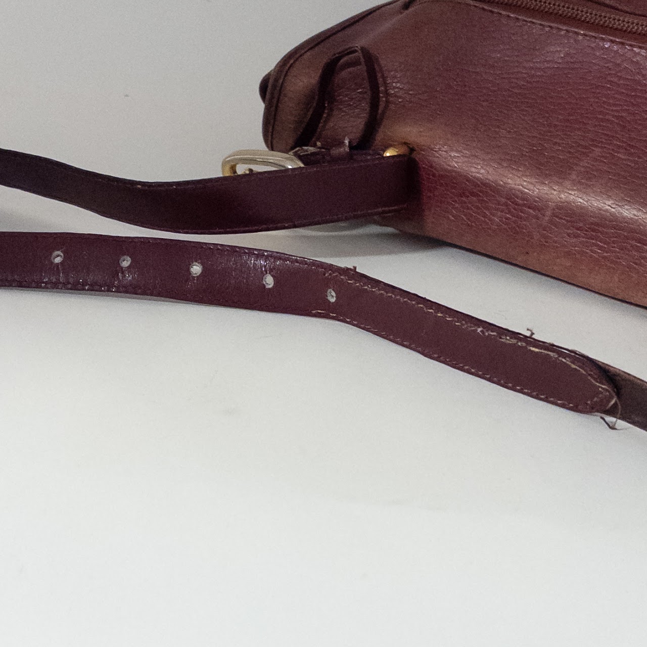 Cartier Vintage Leather Messenger Bag