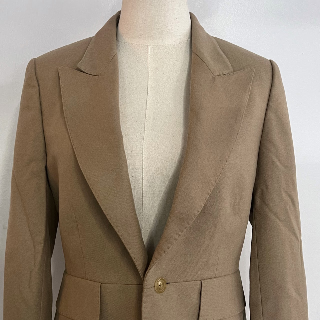 Gucci Wool and Cashmere Camel Brown Jacket