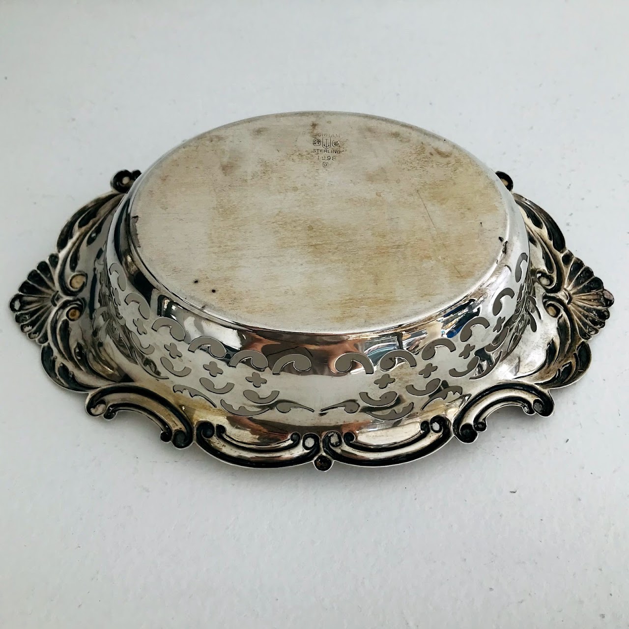 Gorham Sterling Silver Pierced Oval Dish