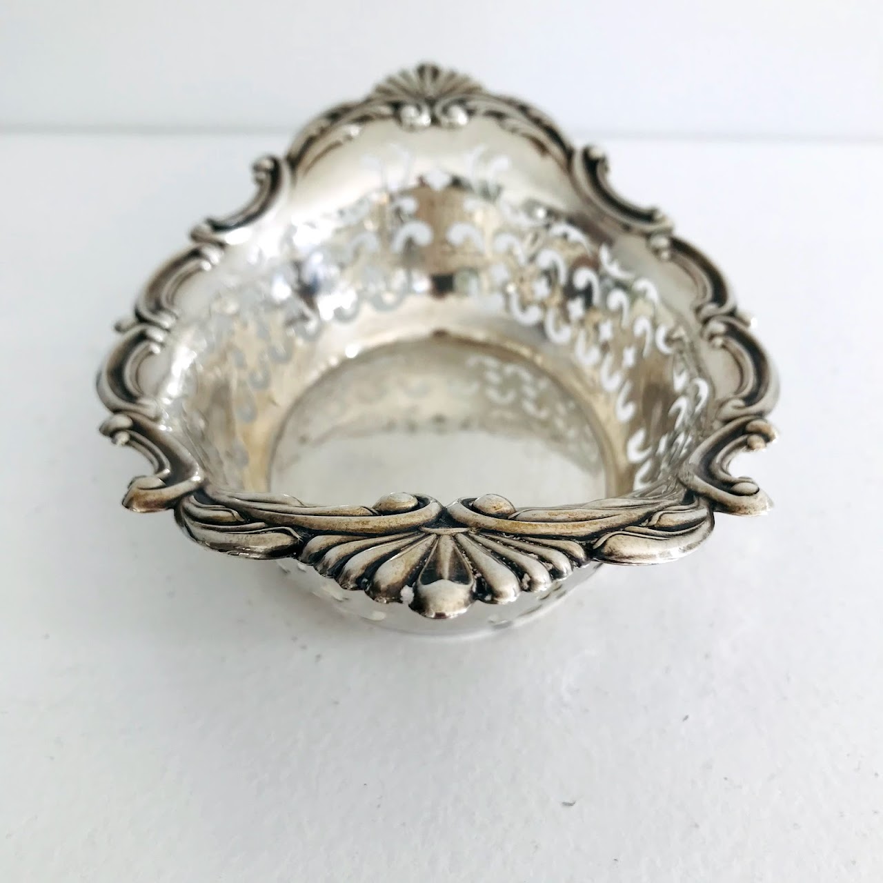 Gorham Sterling Silver Pierced Oval Dish