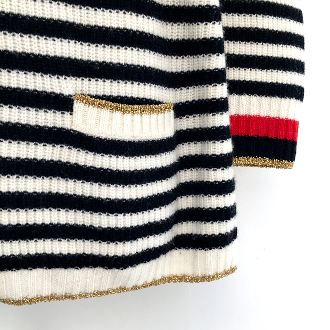 Gucci Striped Cashmere-Blend Cardigan