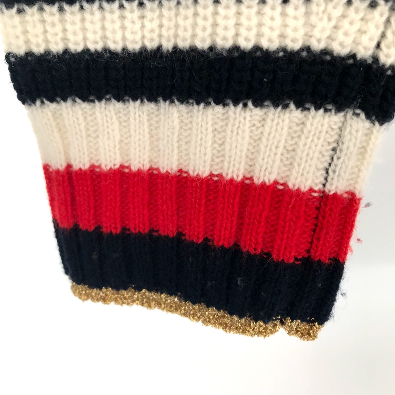 Gucci Striped Cashmere-Blend Cardigan