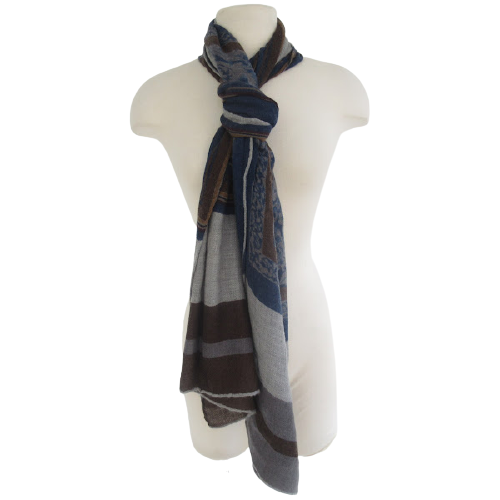 Loro Piana Multi-Pattern Cashmere Scarf