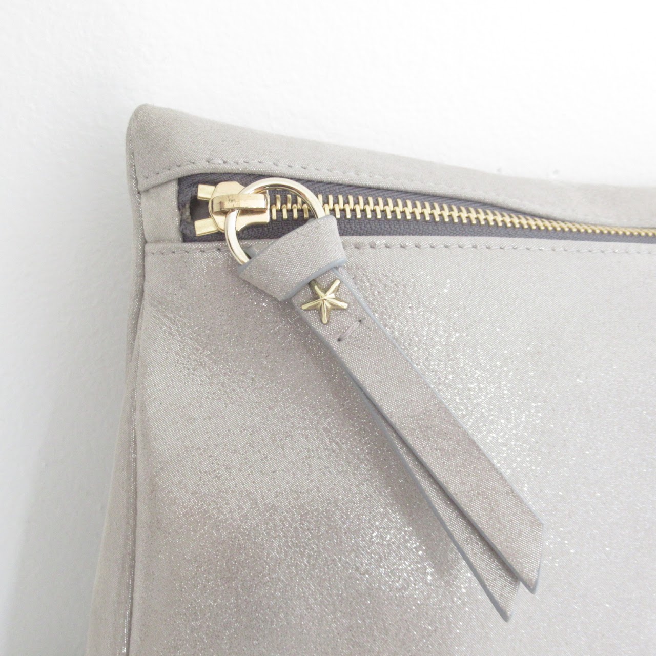 Jimmy Choo Metallic Leather Clutch