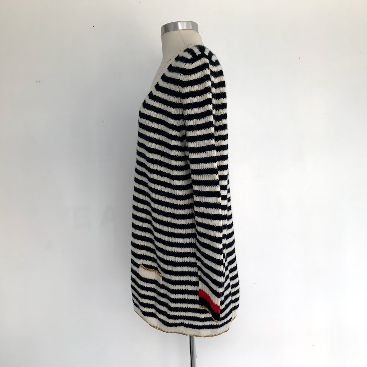 Gucci Striped Cashmere-Blend Cardigan