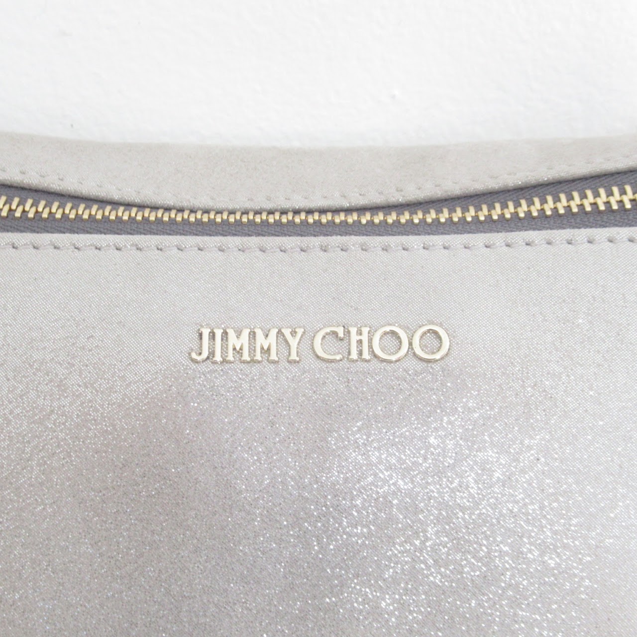 Jimmy Choo Metallic Leather Clutch