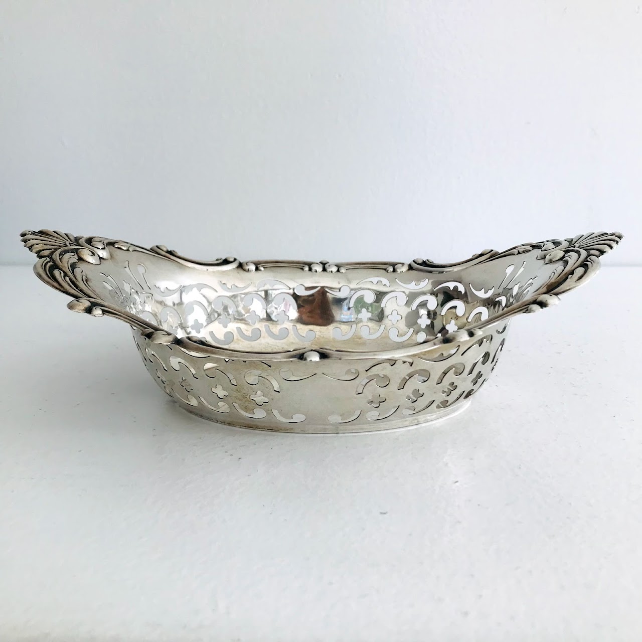 Gorham Sterling Silver Pierced Oval Dish