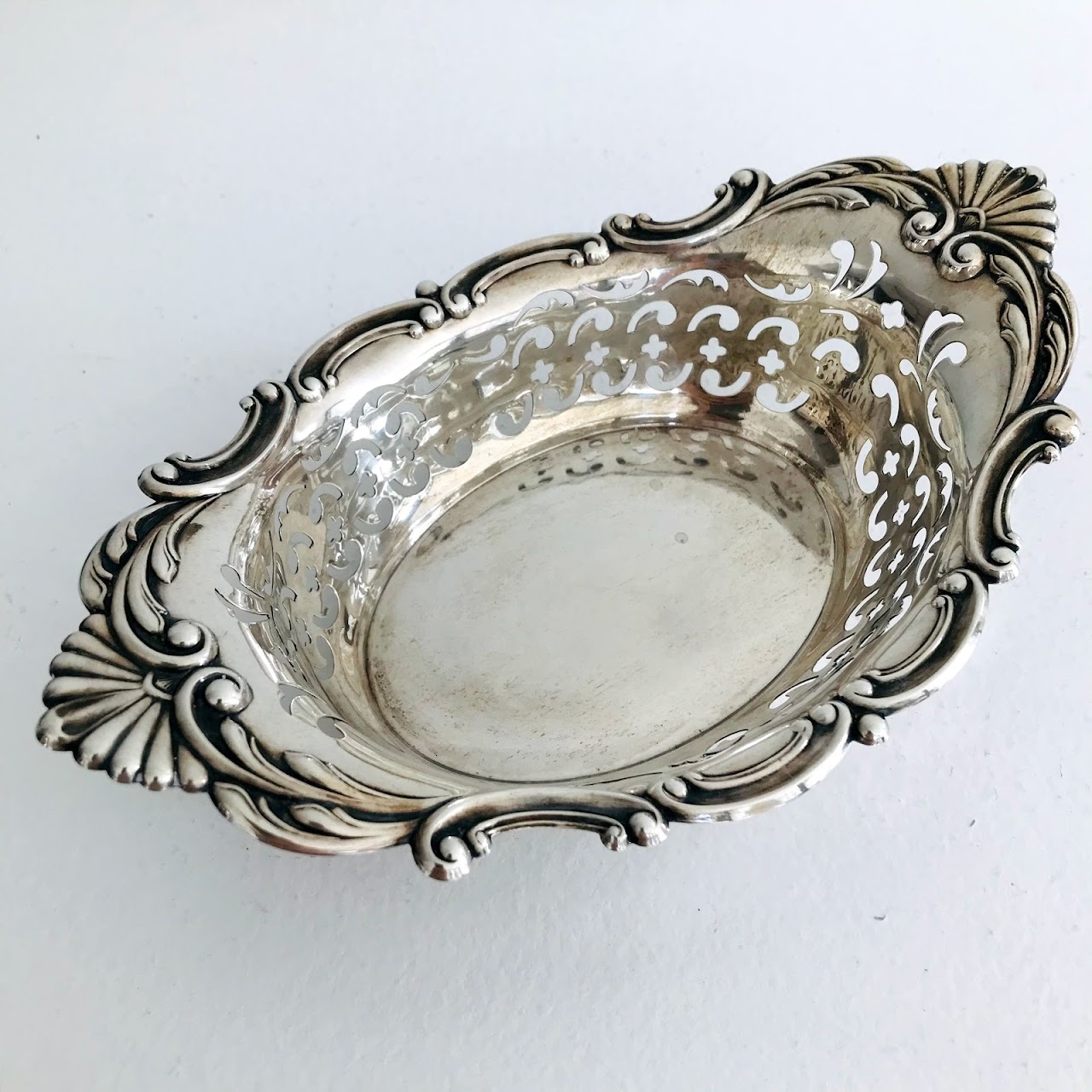 Gorham Sterling Silver Pierced Oval Dish