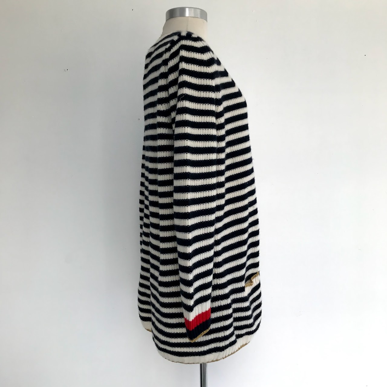 Gucci Striped Cashmere-Blend Cardigan