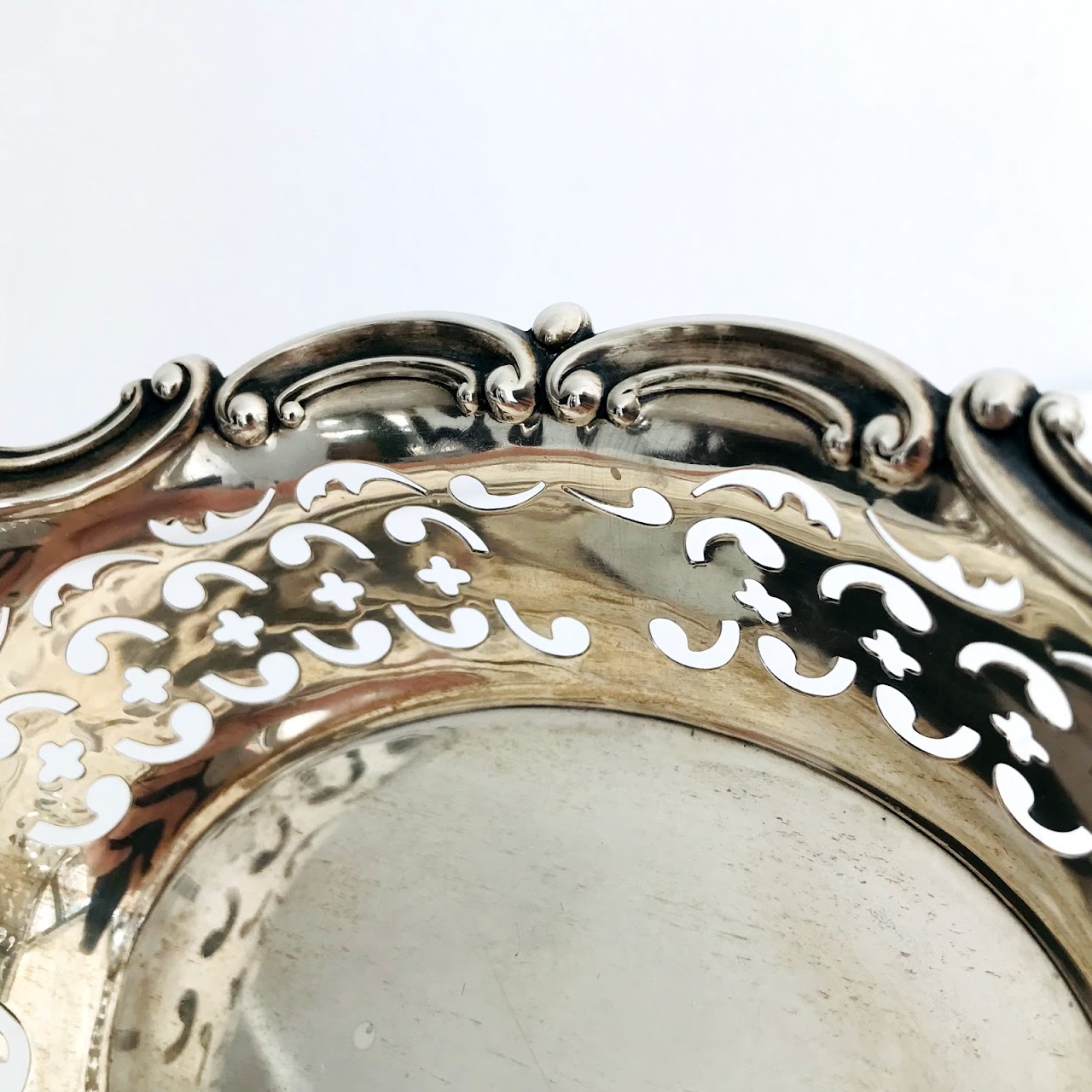 Gorham Sterling Silver Pierced Oval Dish