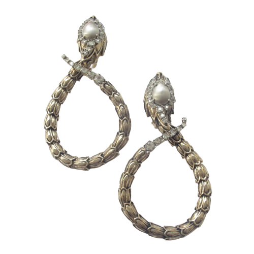 Roberto Cavalli Serpent  Earrings