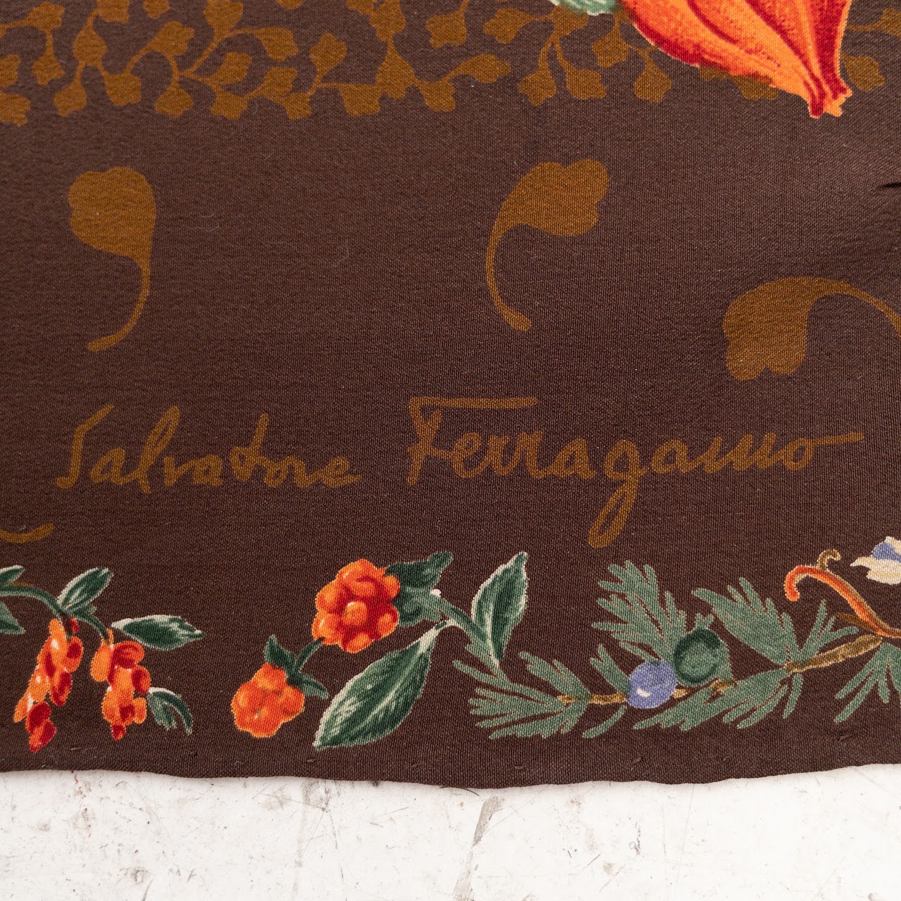 Salvatore Ferragamo Botanical Scarf