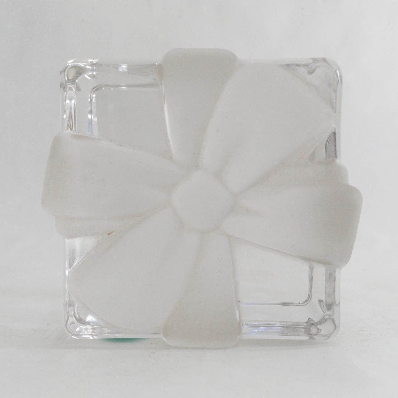 Tiffany & Co. Gift Box Crystal Paperweight