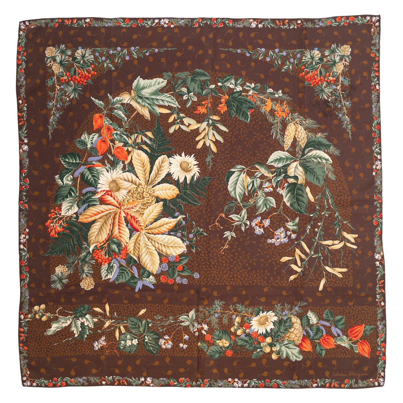 Salvatore Ferragamo Botanical Scarf