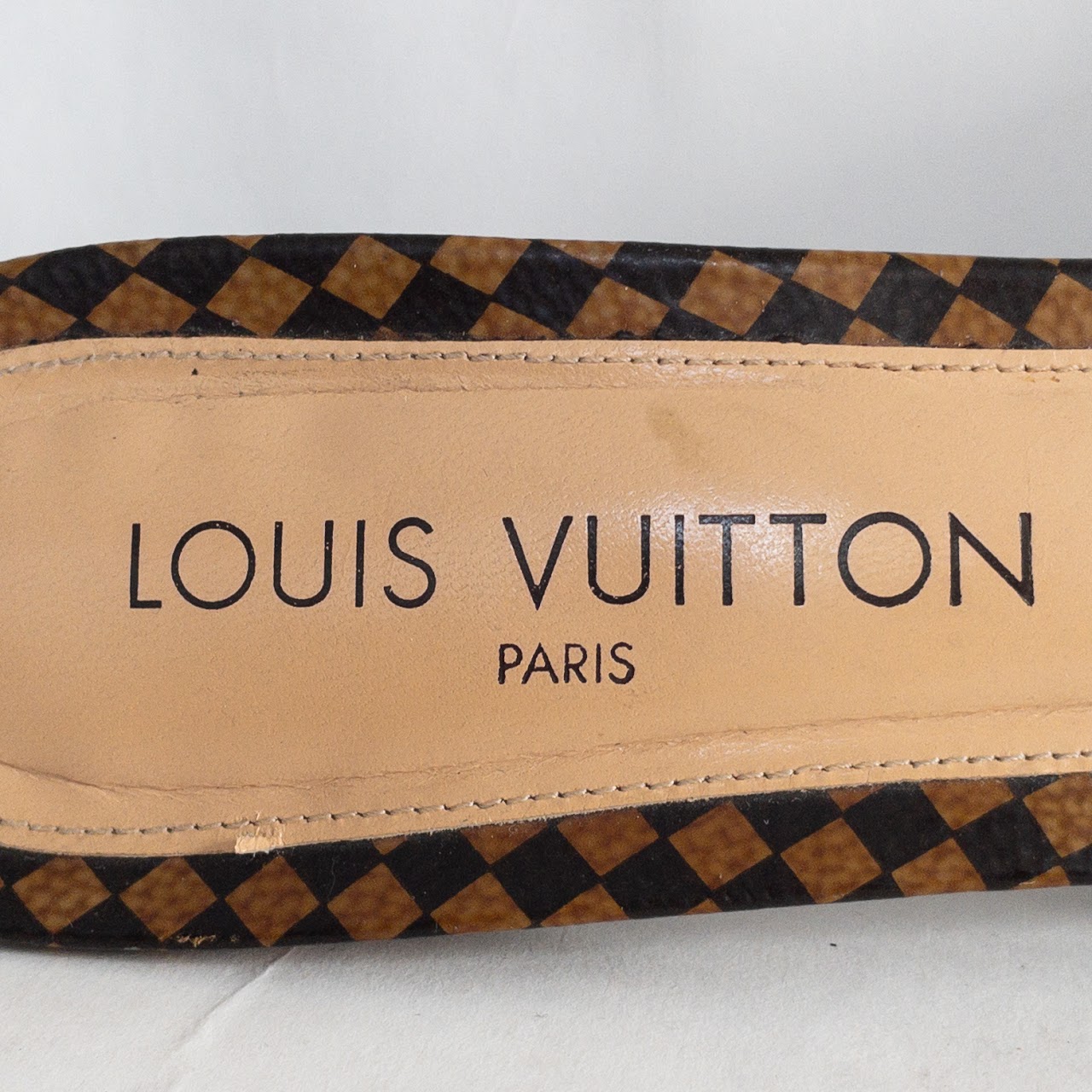 Louis Vuitton Checkerboard Low Pumps