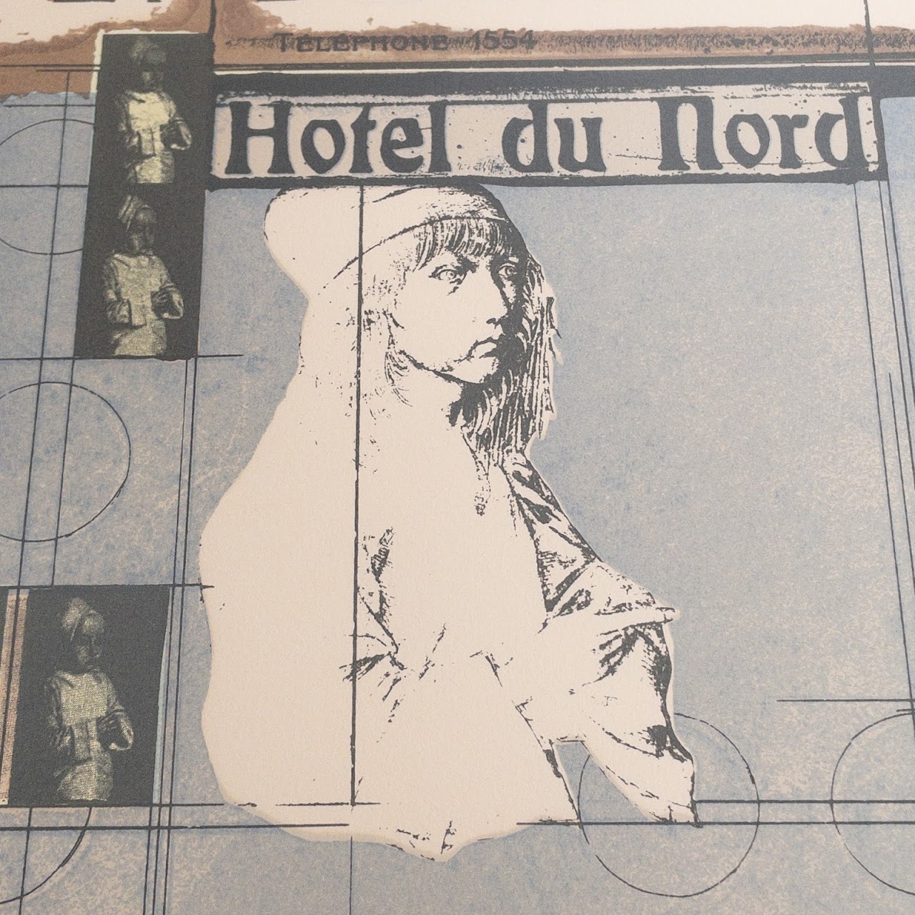 Joseph Cornell SIGNED "Hotel du Nord" Lithograph