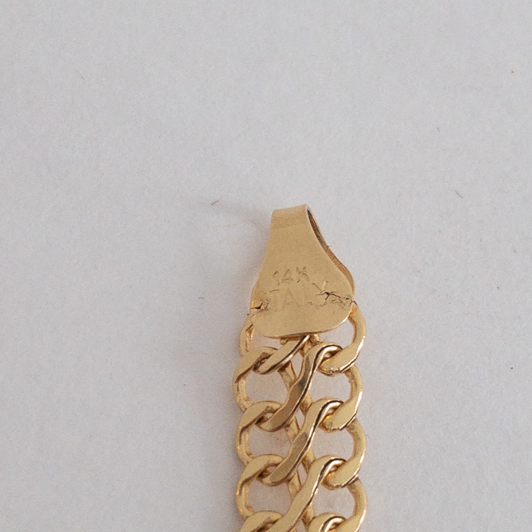 14K Gold Fancy Link Bracelet