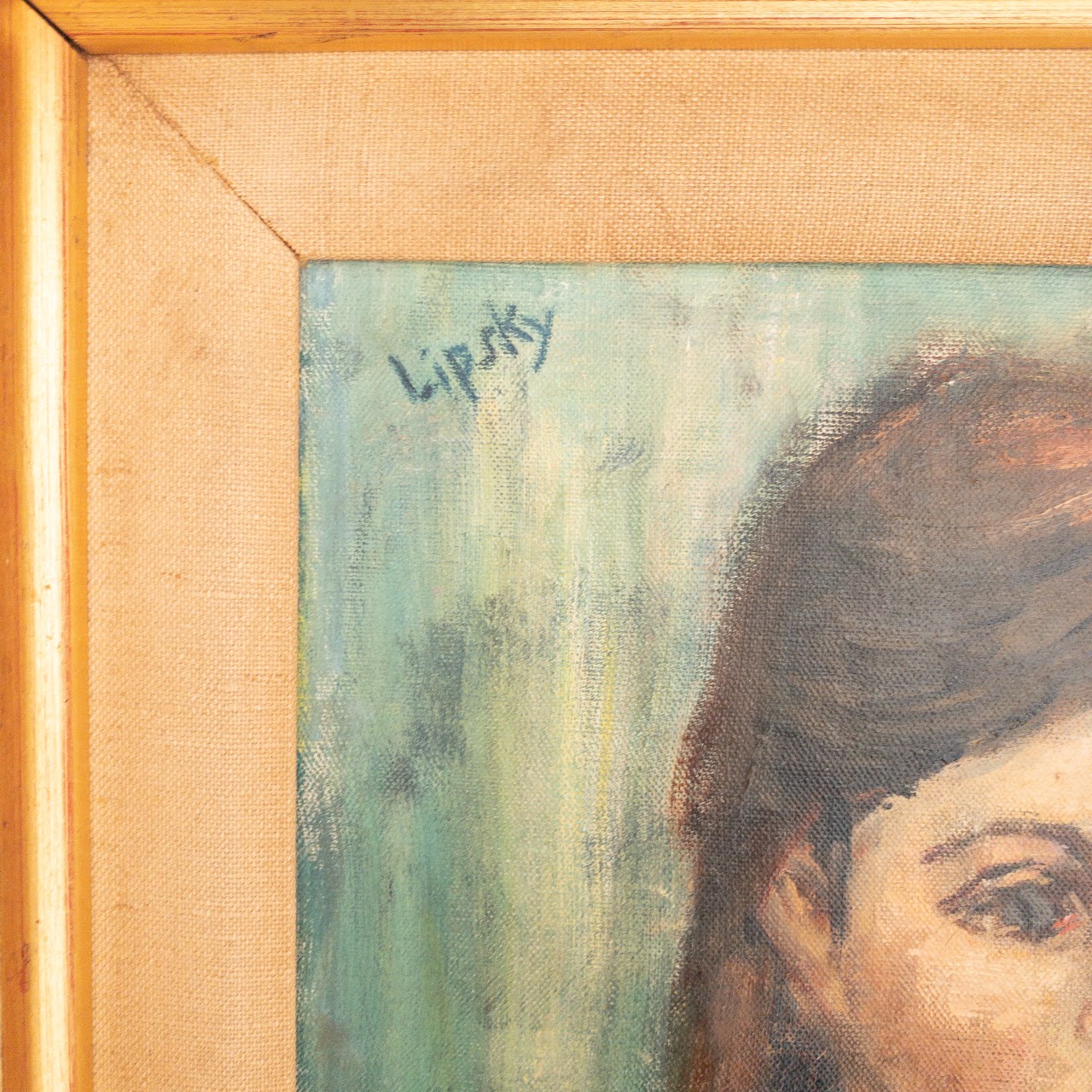 Lipsky Signed Portrait Painting