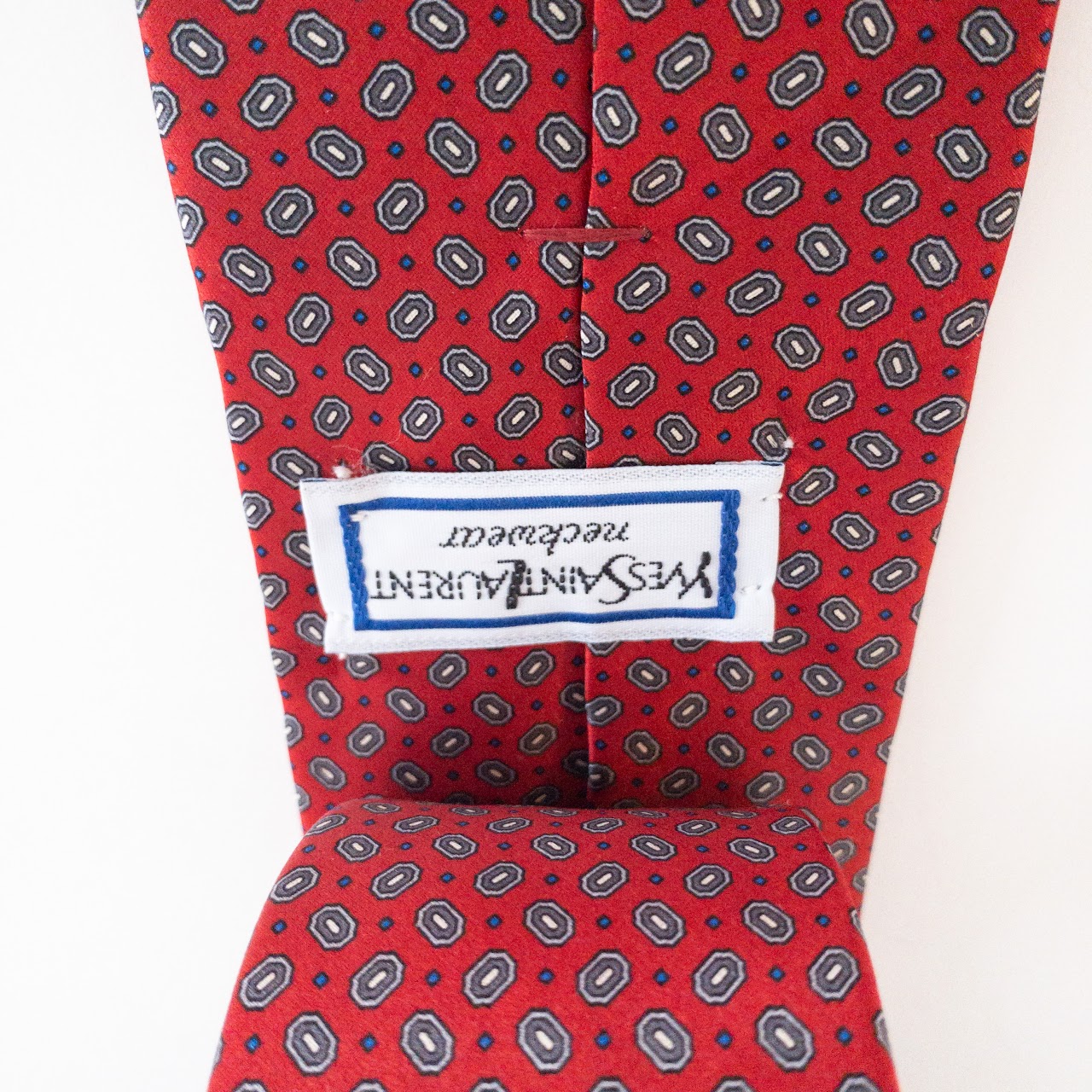 Yves Saint Laurent Red Silk Tie