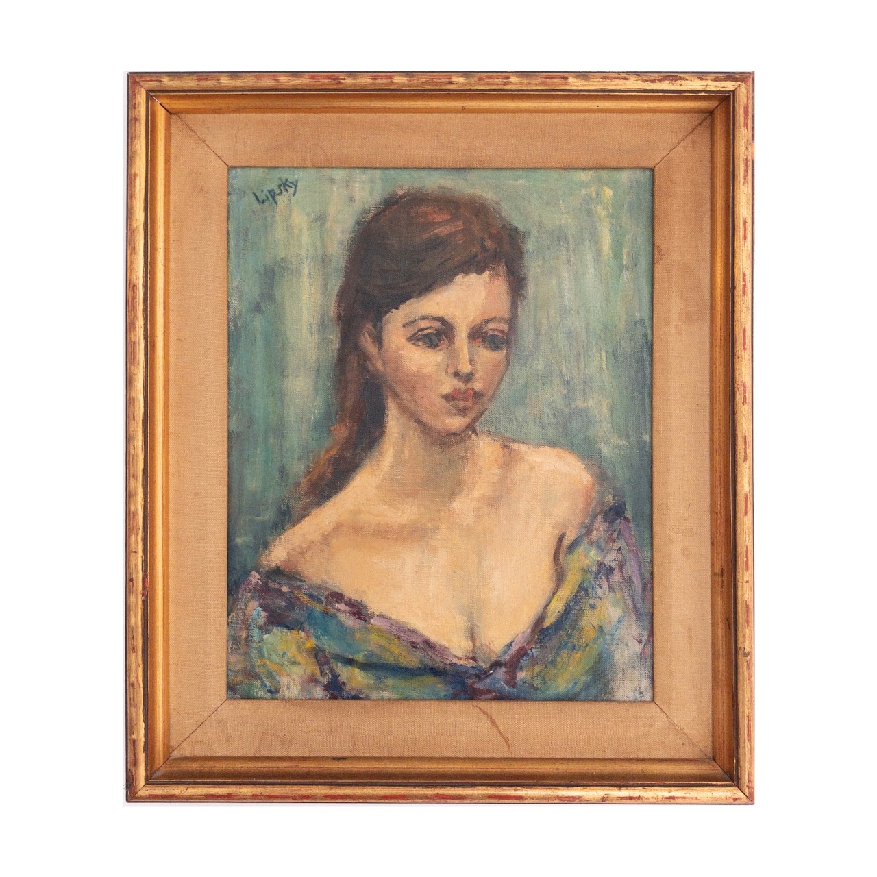 Lipsky Signed Portrait Painting