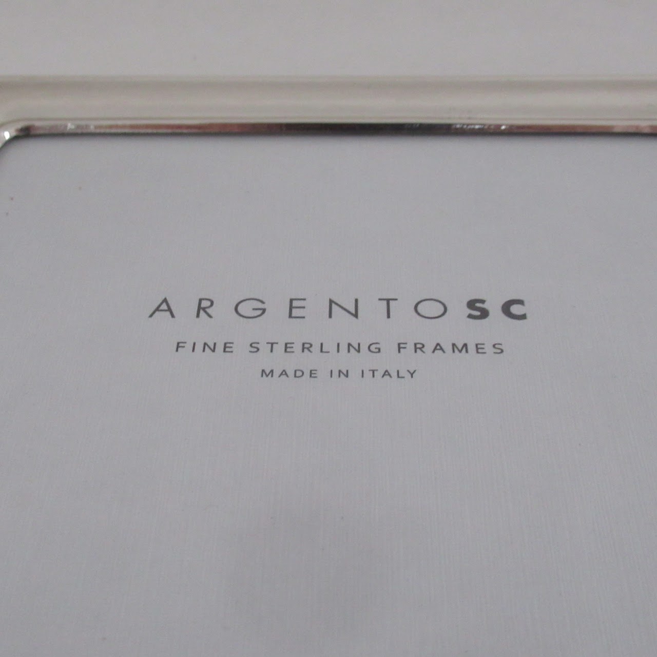 Sterling Silver Argento SC Picture Frame