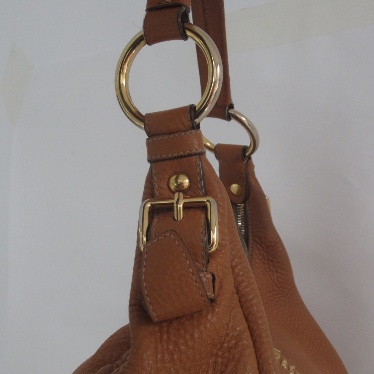 Prada Leather Hobo Bag