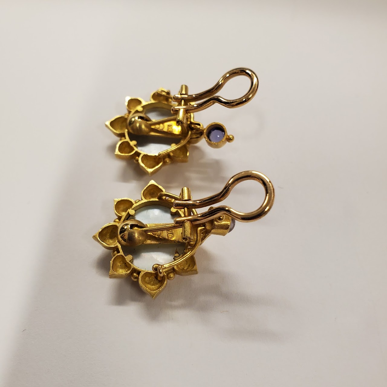 18K Gold Griffin Clip Earrings